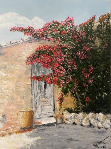 Puerta a Mallorca nr 2302 akryl på canvas 500x400